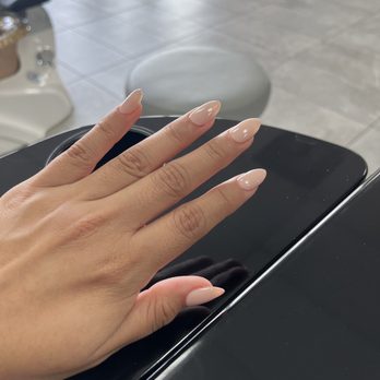 Uni Nail Innovation - nude pink, oval,  gel x - Nail Salons Near Me - Pasadena, California