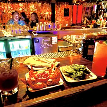 Stowaway - Dark and Stormy, coconut shrimp, edamame. - Tiki Bars Near Me - Tustin, California
