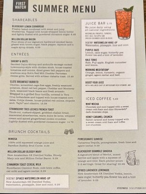 Menu photo 1 First Watch Boynton Beach, FL
