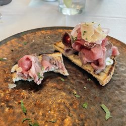 The Landing Bar and Grille - Steak carpaccio. Appetizer