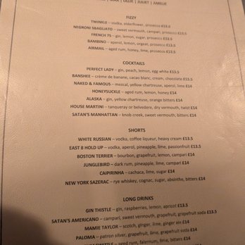 Satan's Whiskers - Cocktail Bars Near Me - London, XGL Satan's Whiskers - Cocktail Bars Near Me - London, XGL