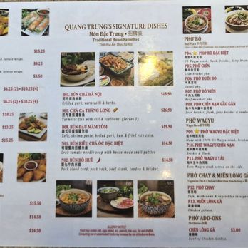 Pho Quang Trung Restaurant - Menu 1/2 - August 2026 - Vietnamese Near Me - Westminster, California Pho Quang Trung Restaurant - Menu 1/2 - August 2026 - Vietnamese Near Me - Westminster, California