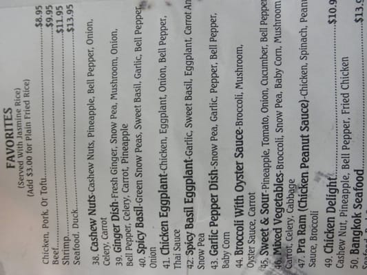 Menu photo 4 Thai Table Time Oceanside, CA