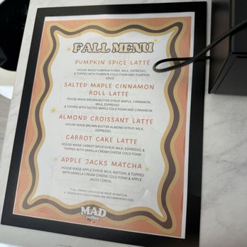 Mad Coffee - Fall menu - Coffee & Tea Near Me - Santa Ana, California Mad Coffee - Fall menu - Coffee & Tea Near Me - Santa Ana, California