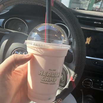 Health Camp - Raspberry Malt (minus whip and cherry) - Fast Food Near Me - Waco, Texas Health Camp - Raspberry Malt (minus whip and cherry) - Fast Food Near Me - Waco, Texas
