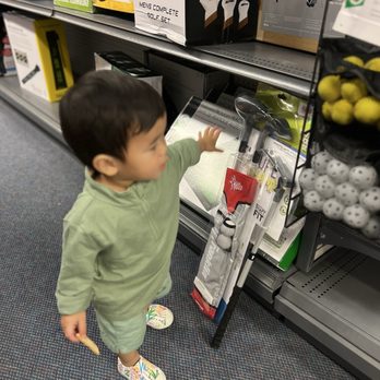 Big 5 Sporting Goods - Little man went straight to the golf set. - Sporting Goods Near Me - Tigard, Oregon