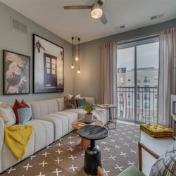 Flats at West Broad Village - Living Area