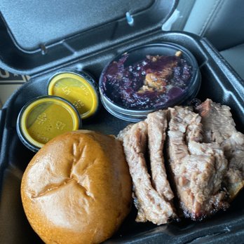 Mission BBQ - Brisket Wet & Blackberry Cobbler - Barbeque Near Me - Columbia, Maryland Mission BBQ - Brisket Wet & Blackberry Cobbler - Barbeque Near Me - Columbia, Maryland