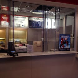 US Post Office - Bullet resistant glass.