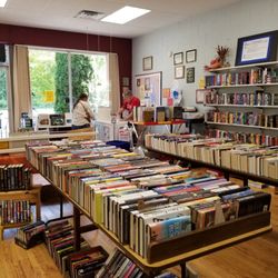 Friends of the Macon County Public Library - Our volunteer staff are happy to show you the layout of the store so you can find your favorite authors.