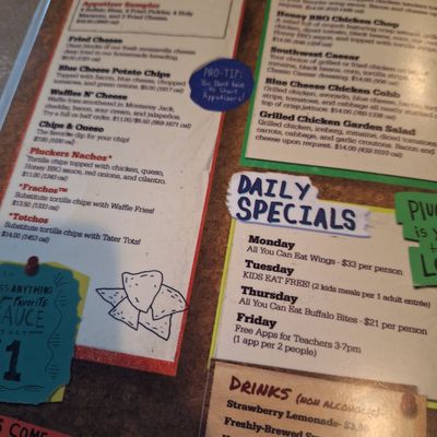 Menu photo 5 Pluckers Wing Bar - Webster Webster, TX Menu photo 5 Pluckers Wing Bar - Webster Webster, TX