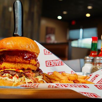 Loaded Cafe - Crunchy BBQ cheeseburguer - American Near Me - Placentia, California Loaded Cafe - Crunchy BBQ cheeseburguer - American Near Me - Placentia, California
