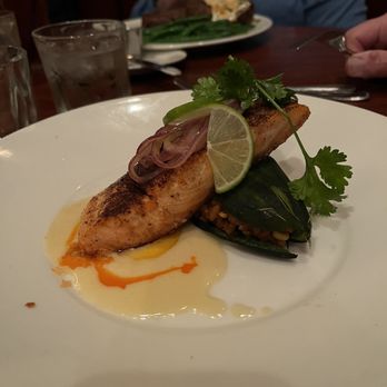 Rick's Chophouse - Salmon with pepper - Seafood Near Me - McKinney, Texas