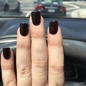 The Ritz Nail - My nails after done at Ritz - short, fat, uneven and nail filings underneath. DO NOT GO HERE!!!! - Nail Salons Near Me - Orange, California