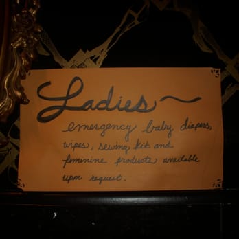 Hopfields - "Ladies~ Emergency baby diapers, wipes, sewing kits, and feminine products are available upon request." - Pubs Near Me - Austin, Texas