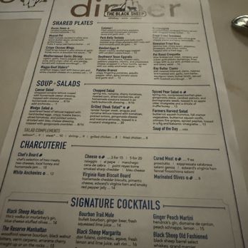 The Black Sheep Restaurant - Dinner menu - Wine Bars Near Me - Manassas, Virginia The Black Sheep Restaurant - Dinner menu - Wine Bars Near Me - Manassas, Virginia