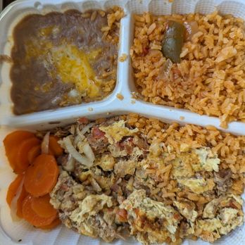 Tacos La Opcion - Machaca Plate - Tacos Near Me - Los Angeles, California