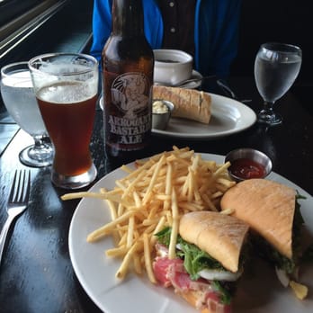 Northeast Social - Rare tuna hoagie with Arrogant Bastard and fries with a solid lentil soup of the day. - New American Near Me - Minneapolis, Minnesota Northeast Social - Rare tuna hoagie with Arrogant Bastard and fries with a solid lentil soup of the day. - New American Near Me - Minneapolis, Minnesota