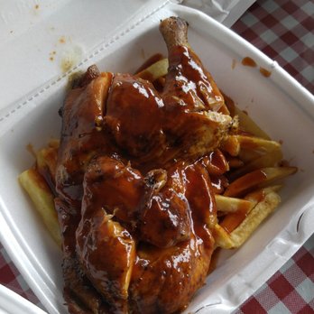 Collins Barbeque Smokehouse - Half chicken with fries...5 bucks - Smokehouse Near Me - Merrillville, Indiana