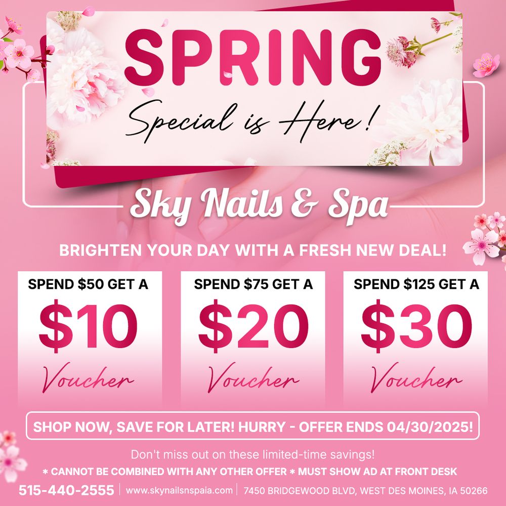 Sky Nails & Spa Logo