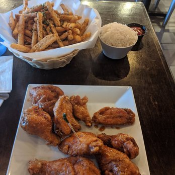 Bonchon San Jose - Blossom Hill Rd - Half+ half small size combos + fries - Chicken Wings Near Me - San Jose, California Bonchon San Jose - Blossom Hill Rd - Half+ half small size combos + fries - Chicken Wings Near Me - San Jose, California