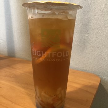 Eightfold Tea Shoppe - 4 noble fruits with lychee jelly - Bubble Tea Near Me - Costa Mesa, California