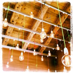 W Verbier - Beautiful funky lights in cafe
