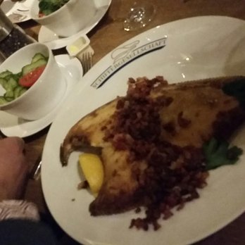 Schiffergesellschaft - Big Plaice, fried in bacon, boiled potatoes, cucumber salad - Northern German Near Me - Lübeck, SH