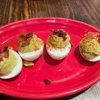 Grease Burger Beer and Whiskey Bar - Bacon Avocado Deviled Eggs - Burgers Near Me - West Palm Beach, Florida Grease Burger Beer and Whiskey Bar - Bacon Avocado Deviled Eggs - Burgers Near Me - West Palm Beach, Florida