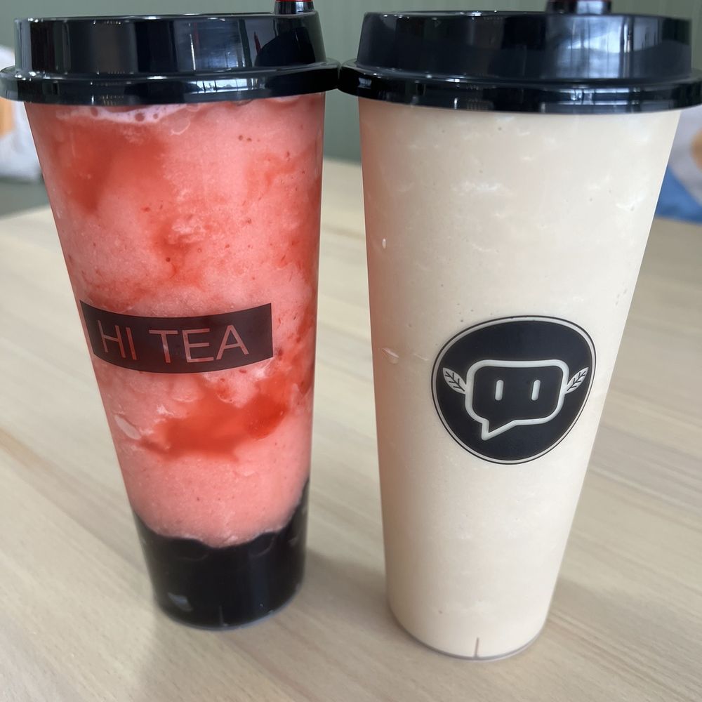 Strawberry Slush Tea and Lavender Slush Tea