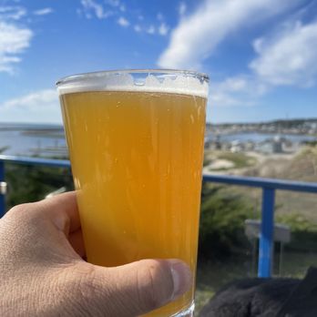 Sam's Chowder House - Hazy IPA on a clear sunny November day.. - Seafood Near Me - Half Moon Bay, California