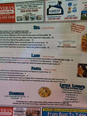 Menu photo 2 The Lazy Lizard Hernando Beach, FL