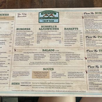Russell's Seafood Grill - 6.10.25 - Seafood Near Me - Murrells Inlet, South Carolina Russell's Seafood Grill - 6.10.25 - Seafood Near Me - Murrells Inlet, South Carolina