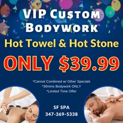 SF Spa - Walk-in & Appointment Welcome