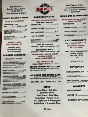 Menu photo 3 Phil's Bar-B-Que Pit Black Mountain, NC Menu photo 3 Phil's Bar-B-Que Pit Black Mountain, NC