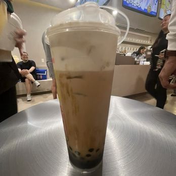 Cube Tea Studio - T7. Toasted Brown Sugar Cheese Foam Milk Tea T7. - Bubble Tea Near Me - St. Louis, Missouri