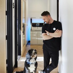 Josh Berd, DDS - The Dentist Group - Dr. Josh Berd with Chip the Therapy Dog & Certified Canine Good Citizen.