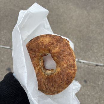 Abby's Bagels & Coffee - Cinnamon crunch bagel - Bagels Near Me - Dallas, Texas