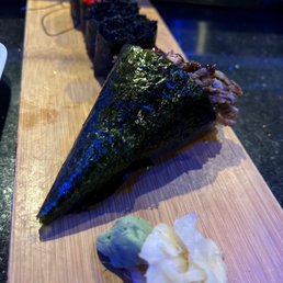 sushi on a cutting board