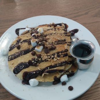 Staks Pancake Kitchen - Memphis - Toasted s'mores pancakes!!!! So delicious. - American Near Me - Memphis, Tennessee