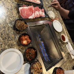 DPoong Korean BBQ - Part of the spread