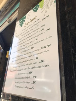 Menu photo 1 Tasca láska Málaga, MA