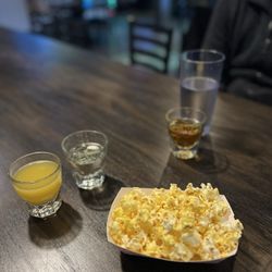 Garden Home DugOut - Shots and popcorn! Divine combo!