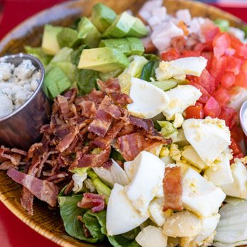 Water Tower Kitchen - Cali Cobb ($15) asked for dressing & blue cheese on the side - New American Near Me - Campbell, California Water Tower Kitchen - Cali Cobb ($15) asked for dressing & blue cheese on the side - New American Near Me - Campbell, California