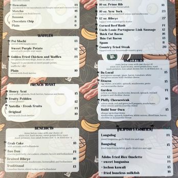 Guieb Cafe - Breakfast menu - New American Near Me - Aiea, Hawaii