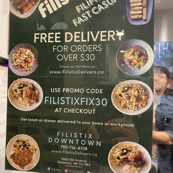 Filistix - Poster in the restaurant. - Filipino Near Me - Edmonton, Alberta Filistix - Poster in the restaurant. - Filipino Near Me - Edmonton, Alberta