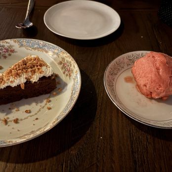 Henrietta’s - Chocolate mousse cake and cherry cola sorbet - Bars Near Me - Charlotte, North Carolina Henrietta’s - Chocolate mousse cake and cherry cola sorbet - Bars Near Me - Charlotte, North Carolina