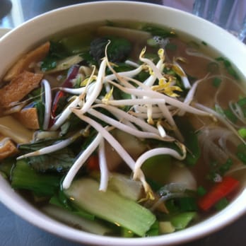 Cafe de Pho-Thai - Veggie and tofu pho in chicken broth - Vietnamese Near Me - Estes Park, Colorado