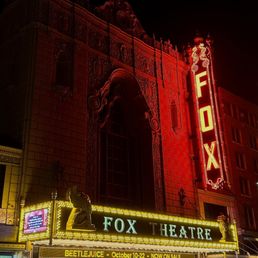 Exterior outside entrance of The Fox Theatre - Saint Louis, Missouri Exterior outside entrance of The Fox Theatre - Saint Louis, Missouri