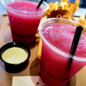 Brassica - Our Brassaritas ,sauce and fries - Mediterranean Near Me - Columbus, Ohio